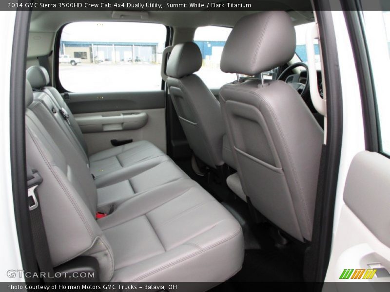 Summit White / Dark Titanium 2014 GMC Sierra 3500HD Crew Cab 4x4 Dually Utility