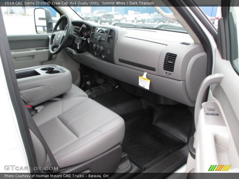 Summit White / Dark Titanium 2014 GMC Sierra 3500HD Crew Cab 4x4 Dually Utility