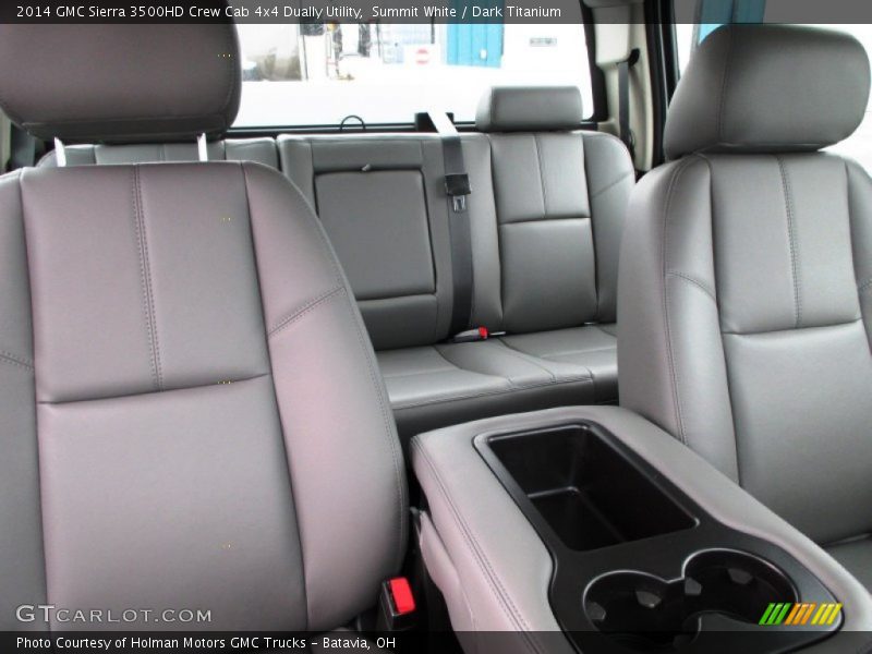 Summit White / Dark Titanium 2014 GMC Sierra 3500HD Crew Cab 4x4 Dually Utility
