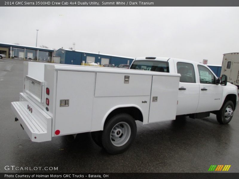Summit White / Dark Titanium 2014 GMC Sierra 3500HD Crew Cab 4x4 Dually Utility