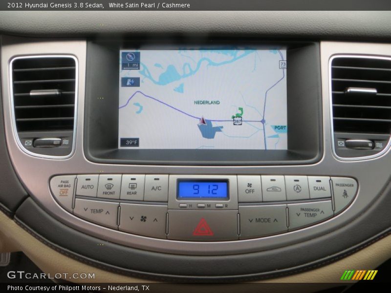 White Satin Pearl / Cashmere 2012 Hyundai Genesis 3.8 Sedan