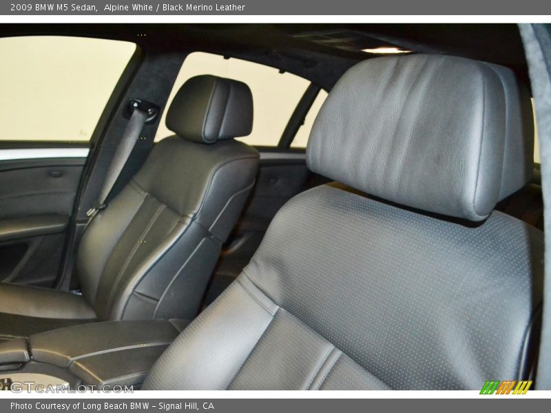 Alpine White / Black Merino Leather 2009 BMW M5 Sedan