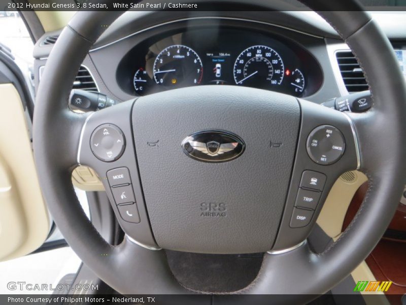 White Satin Pearl / Cashmere 2012 Hyundai Genesis 3.8 Sedan