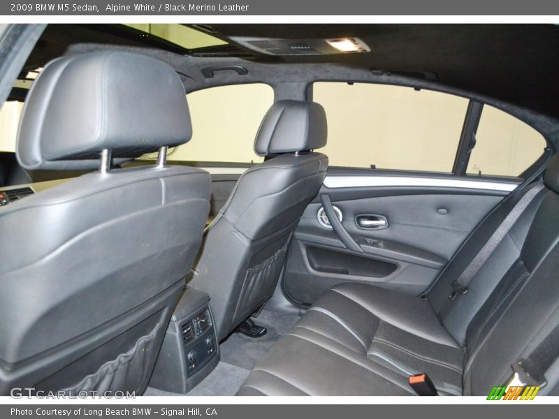 Alpine White / Black Merino Leather 2009 BMW M5 Sedan