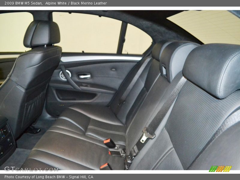 Alpine White / Black Merino Leather 2009 BMW M5 Sedan