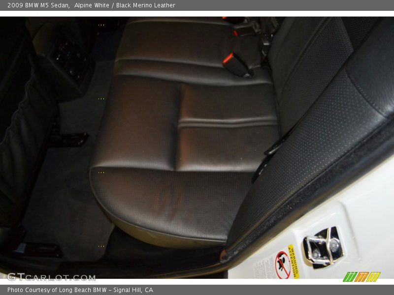 Alpine White / Black Merino Leather 2009 BMW M5 Sedan