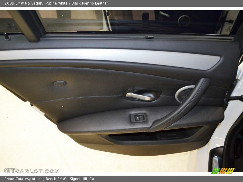 Alpine White / Black Merino Leather 2009 BMW M5 Sedan