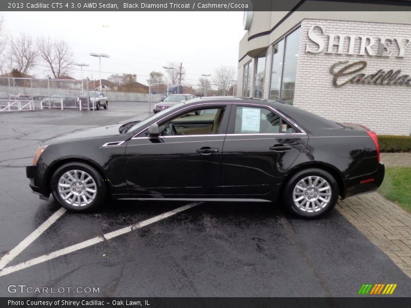 Black Diamond Tricoat / Cashmere/Cocoa 2013 Cadillac CTS 4 3.0 AWD Sedan