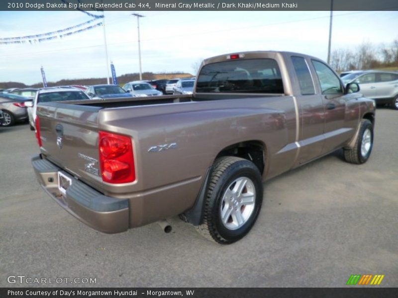 Mineral Gray Metallic / Dark Khaki/Medium Khaki 2010 Dodge Dakota Big Horn Extended Cab 4x4