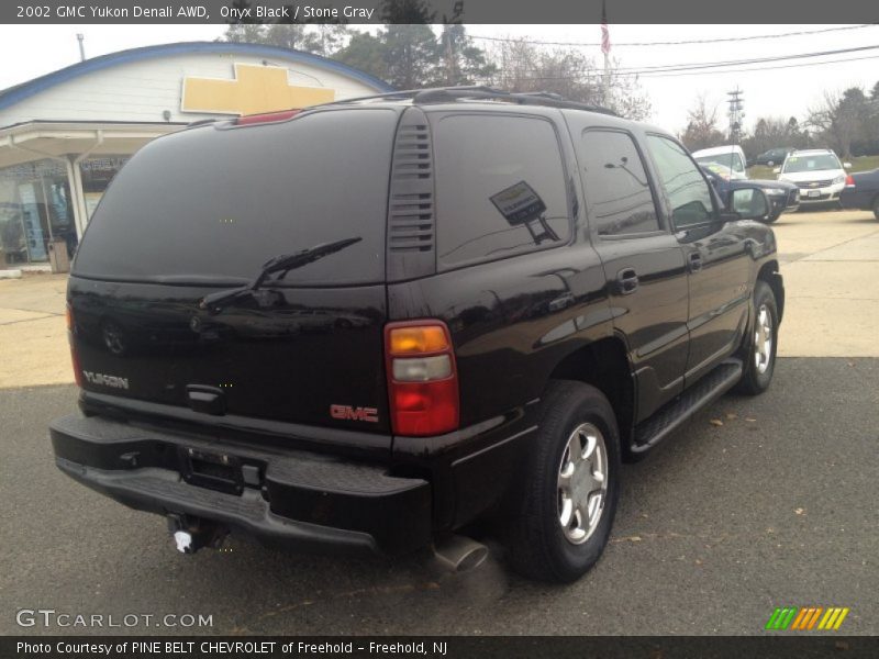 Onyx Black / Stone Gray 2002 GMC Yukon Denali AWD