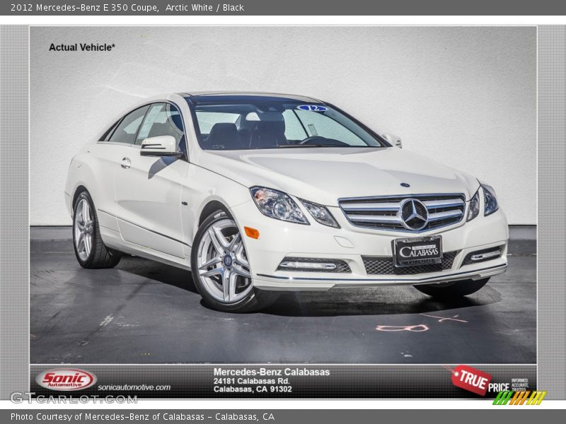 Arctic White / Black 2012 Mercedes-Benz E 350 Coupe