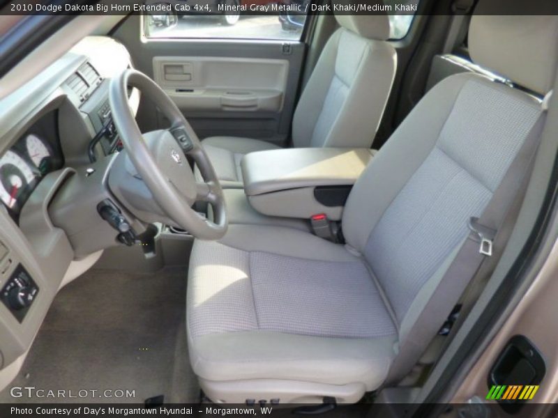 Front Seat of 2010 Dakota Big Horn Extended Cab 4x4