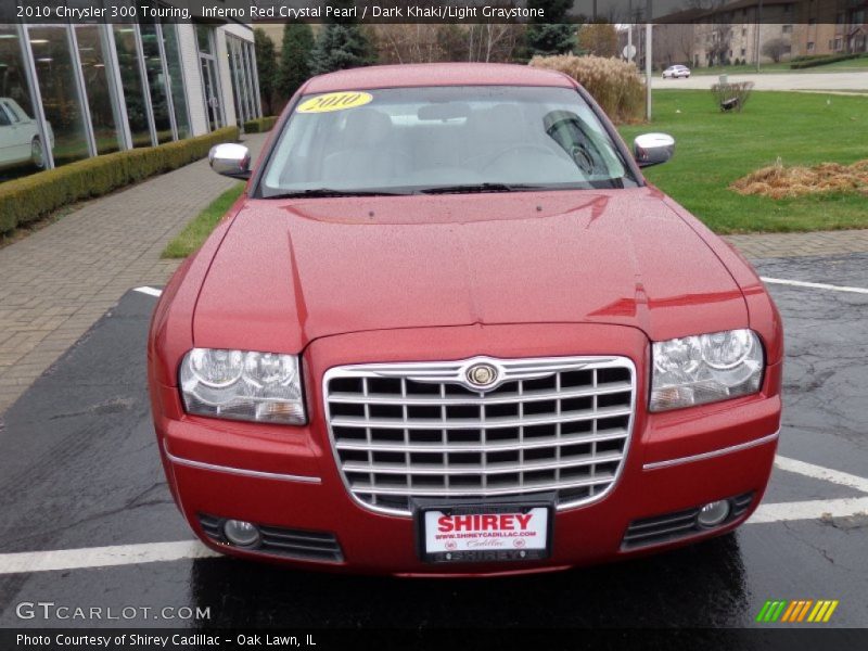 Inferno Red Crystal Pearl / Dark Khaki/Light Graystone 2010 Chrysler 300 Touring