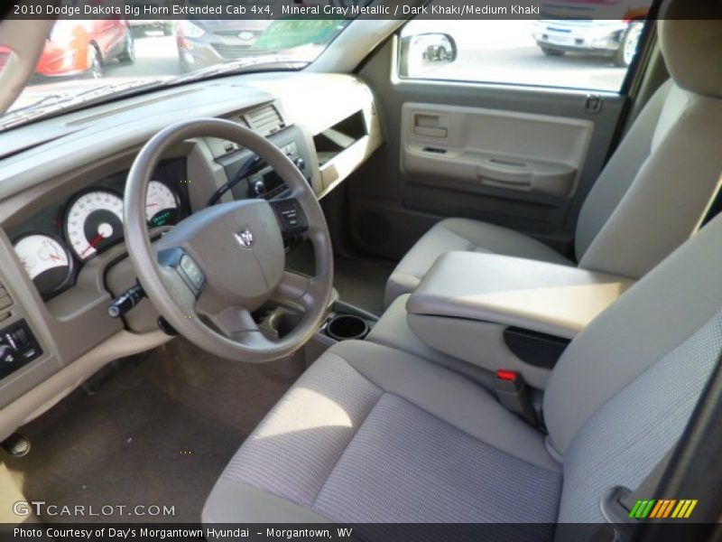  2010 Dakota Big Horn Extended Cab 4x4 Dark Khaki/Medium Khaki Interior