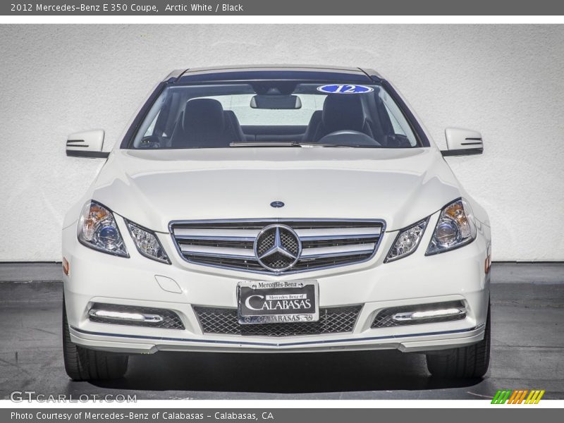 Arctic White / Black 2012 Mercedes-Benz E 350 Coupe