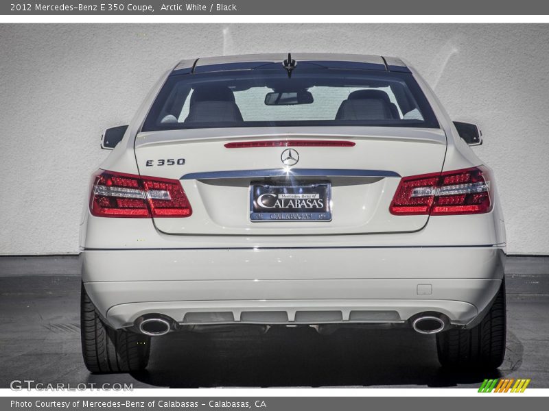 Arctic White / Black 2012 Mercedes-Benz E 350 Coupe