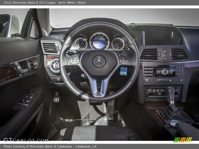 Arctic White / Black 2012 Mercedes-Benz E 350 Coupe