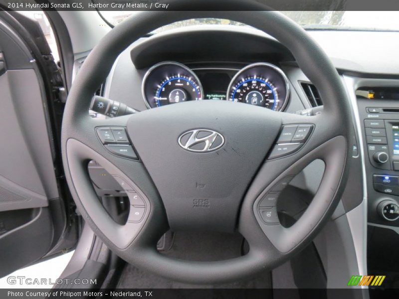 Harbor Gray Metallic / Gray 2014 Hyundai Sonata GLS