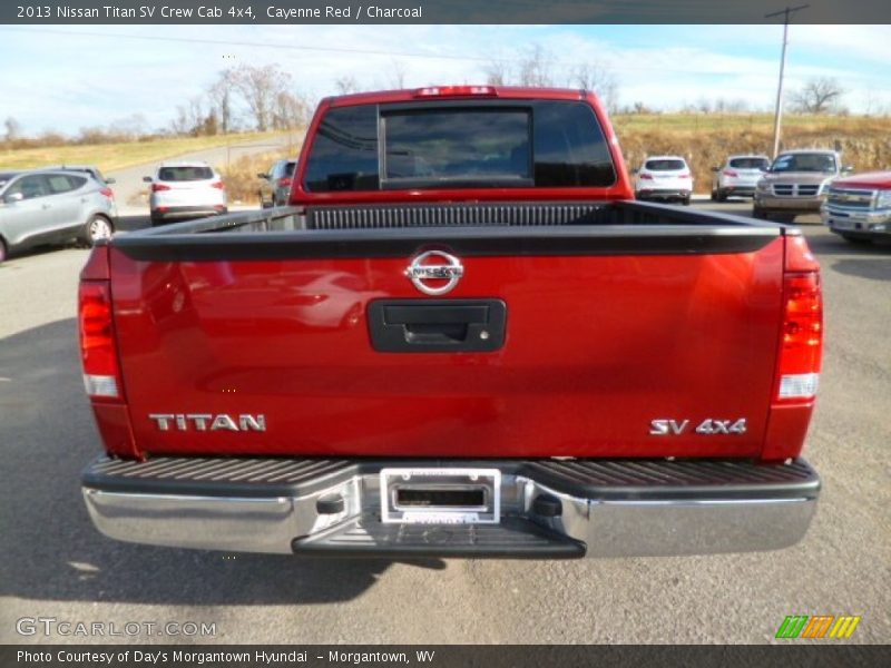 Cayenne Red / Charcoal 2013 Nissan Titan SV Crew Cab 4x4
