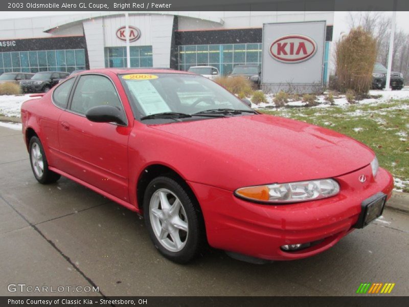 Bright Red / Pewter 2003 Oldsmobile Alero GL Coupe