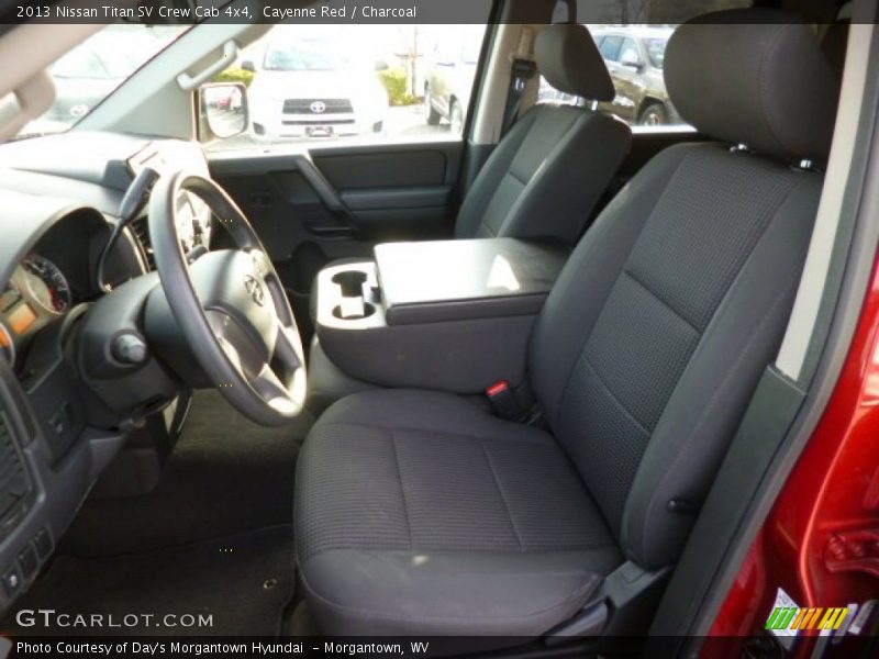Front Seat of 2013 Titan SV Crew Cab 4x4