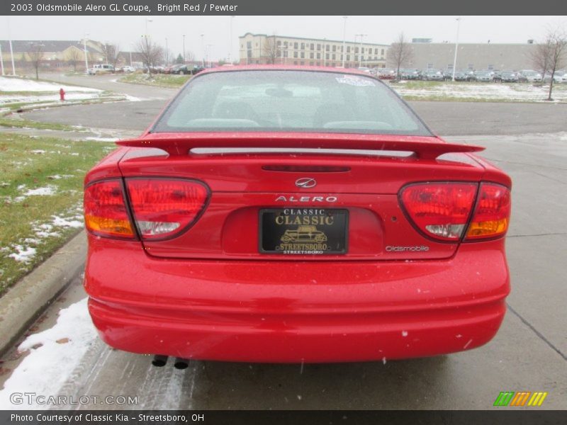 Bright Red / Pewter 2003 Oldsmobile Alero GL Coupe