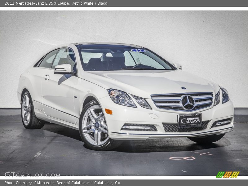 Arctic White / Black 2012 Mercedes-Benz E 350 Coupe