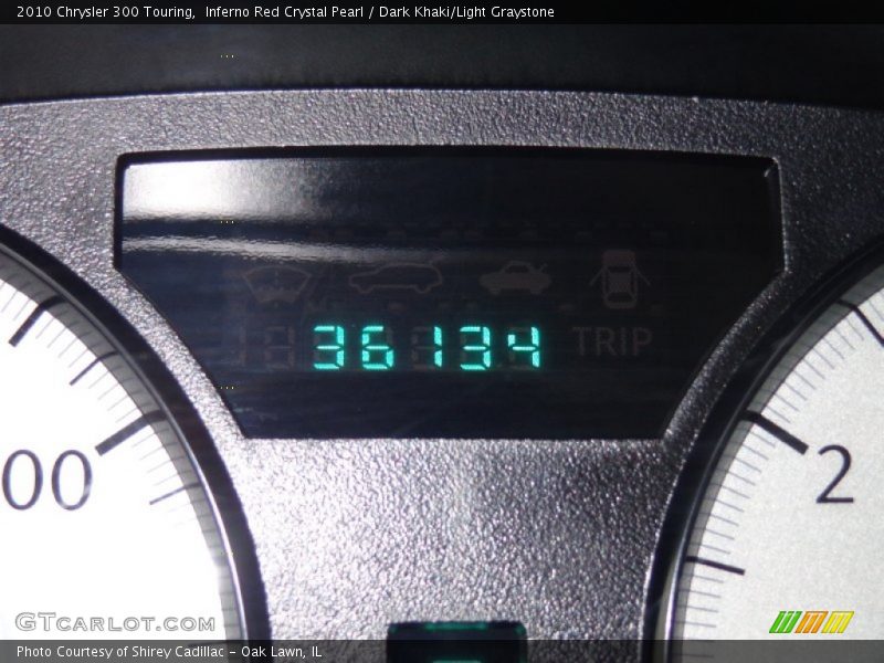 Inferno Red Crystal Pearl / Dark Khaki/Light Graystone 2010 Chrysler 300 Touring