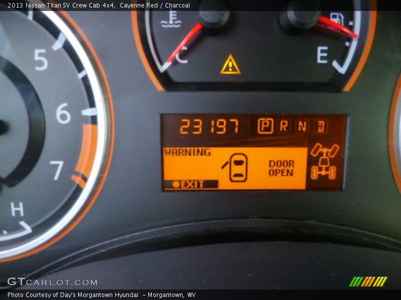 Cayenne Red / Charcoal 2013 Nissan Titan SV Crew Cab 4x4