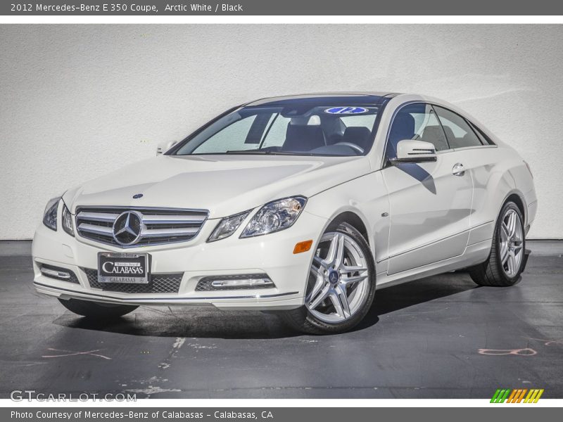 Arctic White / Black 2012 Mercedes-Benz E 350 Coupe