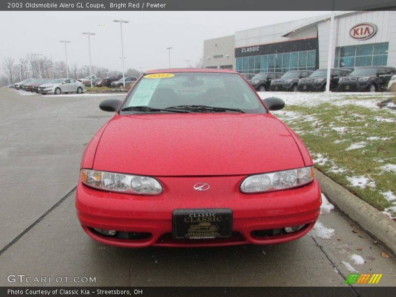 Bright Red / Pewter 2003 Oldsmobile Alero GL Coupe