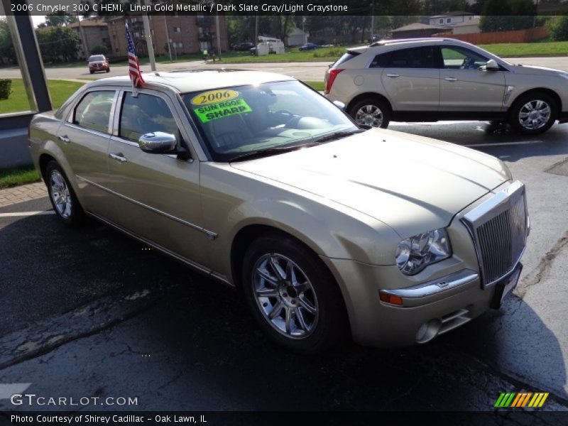 Linen Gold Metallic / Dark Slate Gray/Light Graystone 2006 Chrysler 300 C HEMI