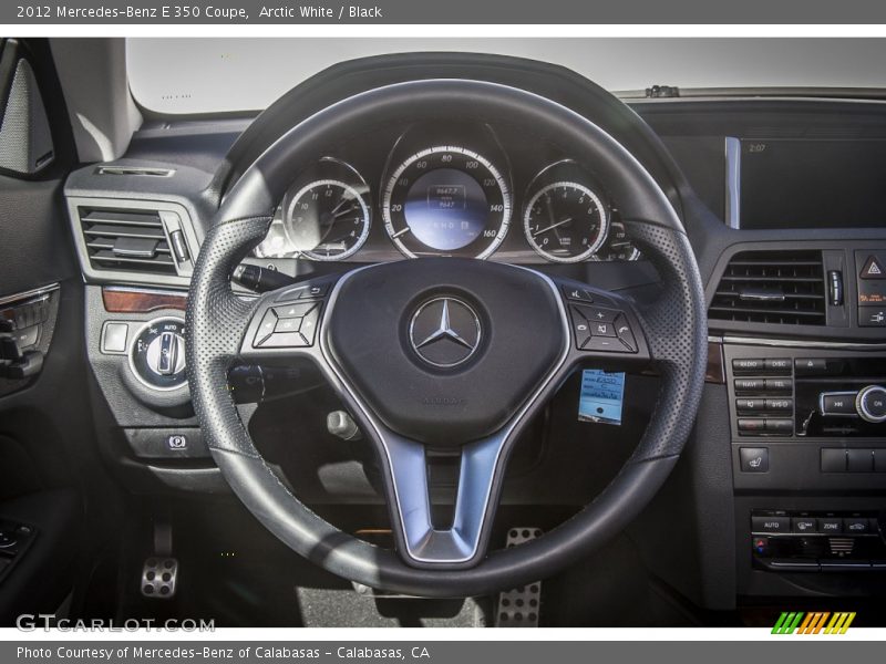 Arctic White / Black 2012 Mercedes-Benz E 350 Coupe