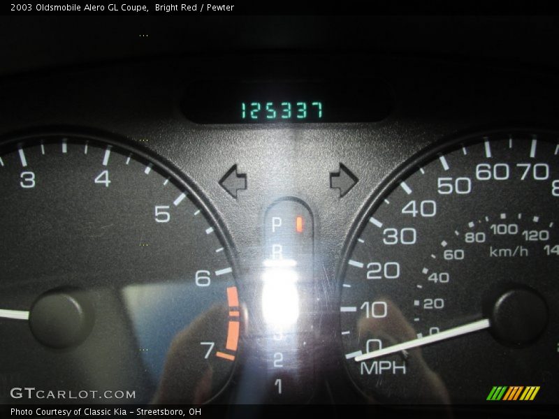 Bright Red / Pewter 2003 Oldsmobile Alero GL Coupe