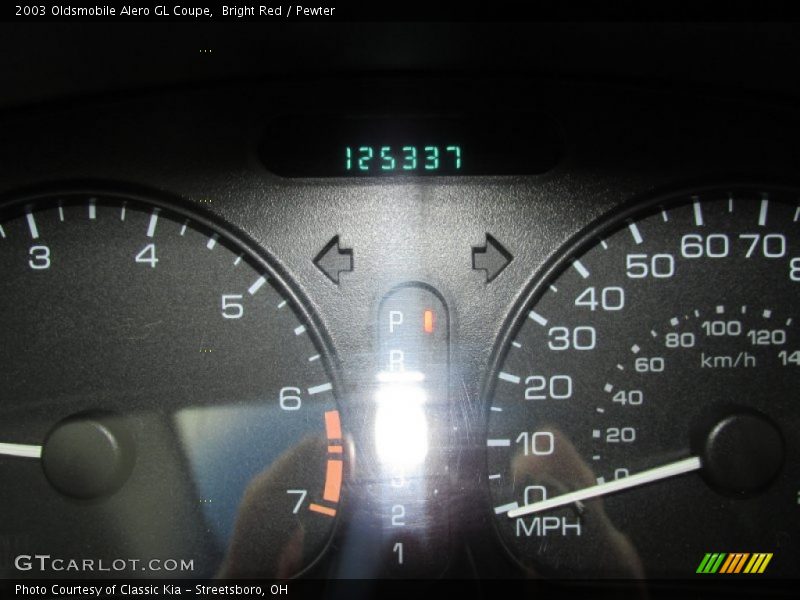 Bright Red / Pewter 2003 Oldsmobile Alero GL Coupe