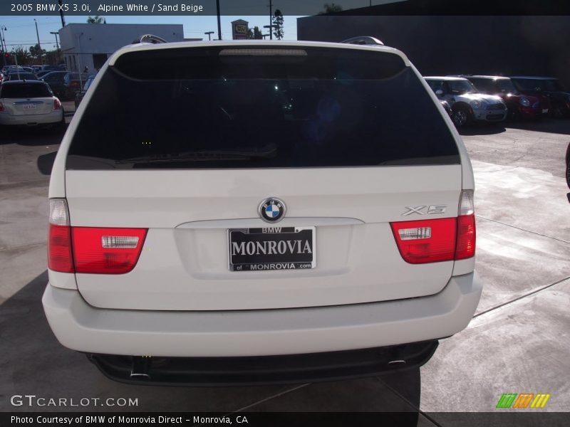 Alpine White / Sand Beige 2005 BMW X5 3.0i