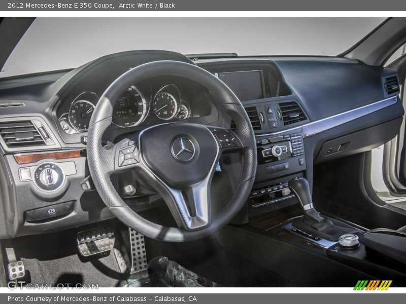 Arctic White / Black 2012 Mercedes-Benz E 350 Coupe