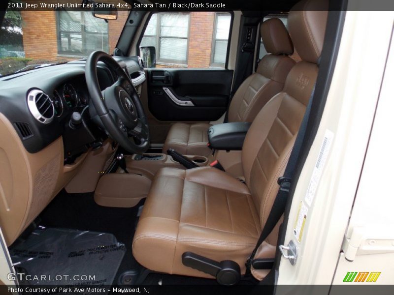 Front Seat of 2011 Wrangler Unlimited Sahara 4x4