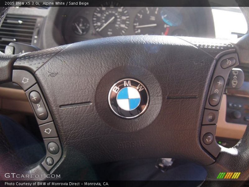 Alpine White / Sand Beige 2005 BMW X5 3.0i