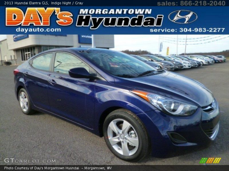 Indigo Night / Gray 2013 Hyundai Elantra GLS