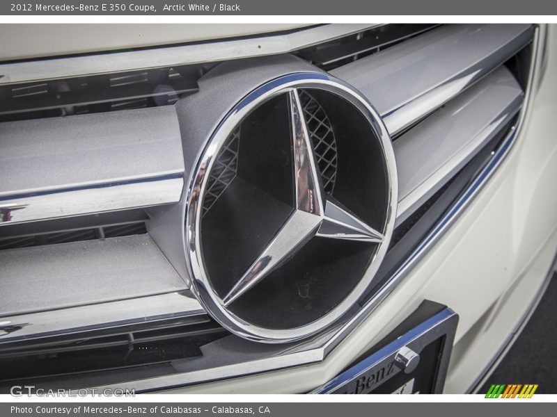 Arctic White / Black 2012 Mercedes-Benz E 350 Coupe