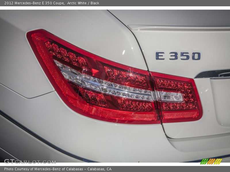Arctic White / Black 2012 Mercedes-Benz E 350 Coupe