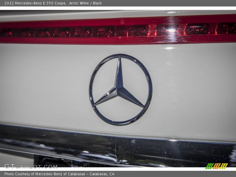Arctic White / Black 2012 Mercedes-Benz E 350 Coupe