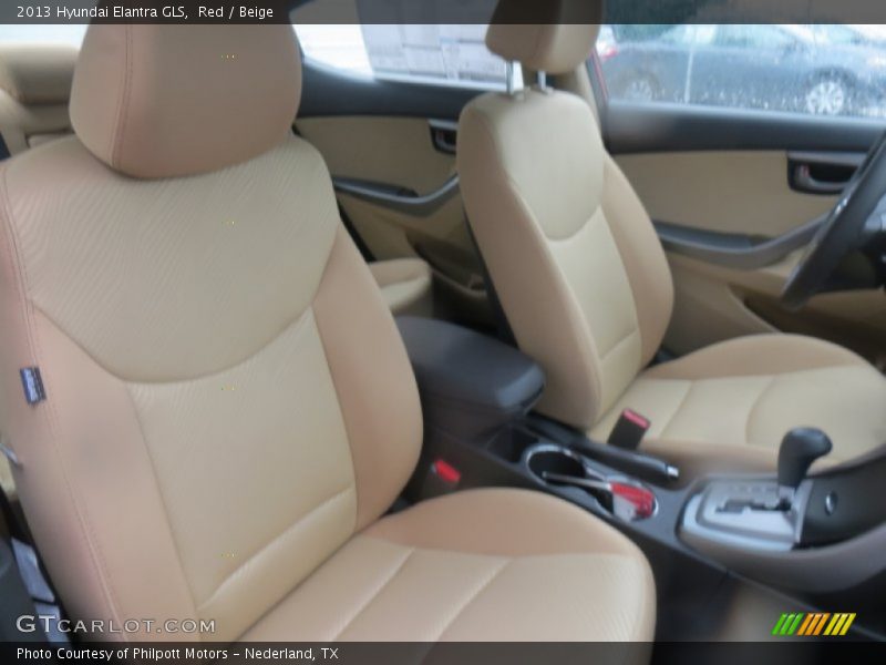 Red / Beige 2013 Hyundai Elantra GLS