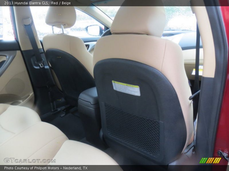 Red / Beige 2013 Hyundai Elantra GLS