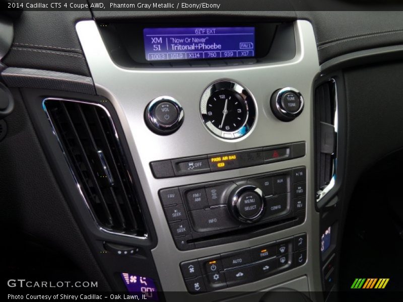 Phantom Gray Metallic / Ebony/Ebony 2014 Cadillac CTS 4 Coupe AWD