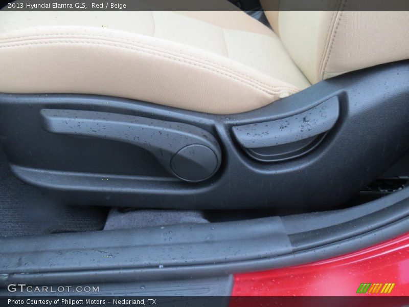 Red / Beige 2013 Hyundai Elantra GLS