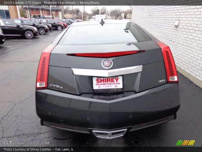 Phantom Gray Metallic / Ebony/Ebony 2014 Cadillac CTS Coupe