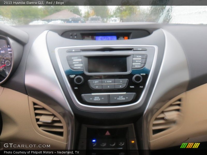 Red / Beige 2013 Hyundai Elantra GLS