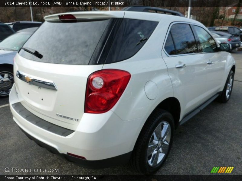 White Diamond Tricoat / Jet Black 2014 Chevrolet Equinox LT AWD